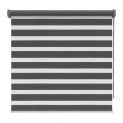 Brico Decosol 4502 Roljaloezie Lichtdoorlatend Lux Antraciet 180X160Cm- Duo Rolgordijn