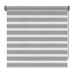 Brico Decosol 4501 Roljaloezie Lichtdoorlatend Uni Grijs 180X210Cm- Duo Rolgordijn