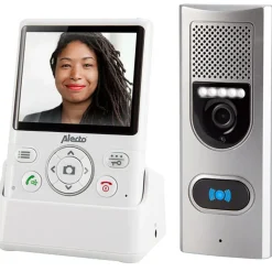Brico Deurintercom Met Camera En 3,5" Kleurendisplay Wit-Zilver- Deurbellen
