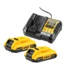 Accu'S & Acculaders|Brico Dewalt Accu'S Met Lader Dcb1104D2-Qw Xr 18V 2Ah