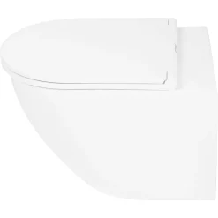 Wandclosetten|Brico Differenz Hangtoilet Mat Wit |Soft-Close & Quick Release Toiletzitting | Randloos Toiletpot
