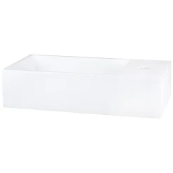Toiletfonteinen|Brico Differnz Fontein 36X185X9Cm Solid Surface Wit