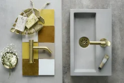 Fonteinkranen|Brico Differnz Fonteinkraan Mix&Match Recht Goud Mat