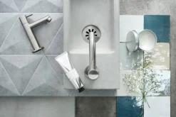 Fonteinkranen|Brico Differnz Fonteinkraan Mix&Match Recht Chroom Mat