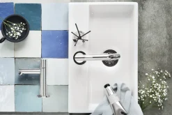 Fonteinkranen|Brico Differnz Fonteinkraan Mix&Match Gebogen Chroom Mat