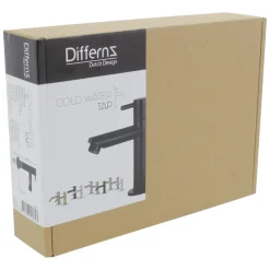 Fonteinkranen|Brico Differnz Fonteinkraan Mix&Match Recht Zwart Mat