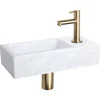Toiletfonteinen|Brico Differnz Fonteinset Mix&Match Marmer Recht Mat Goud