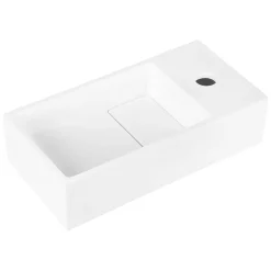 Toiletfonteinen|Brico Differnz Fonteinset Solid Recht Mat Zwart