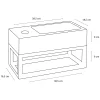 Toiletfonteinen|Brico Differnz Fonteinset/Handdoekrek Jukon Beton Grijs/Zwart 38,5Cm