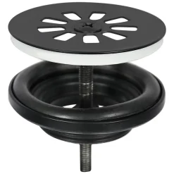 Toiletfonteinen|Brico Differnz Fonteinset/Handdoekrek Jukon Beton Grijs/Zwart 38,5Cm