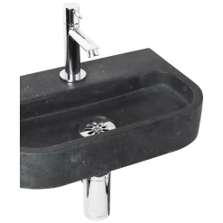 Toiletfonteinen|Brico Differnz Ovale Small Fonteinset Natuursteen