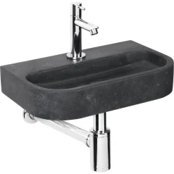 Toiletfonteinen|Brico Differnz Ovale Small Fonteinset Natuursteen