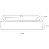 Toiletfonteinen|Brico Differnz Toiletfontein Flat Beton Lichtgrijs 38X24X8Cm