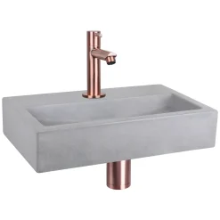 Toiletfonteinen|Brico Differnz Toiletfontein Flat Beton Lichtgrijs 38X24X8Cm