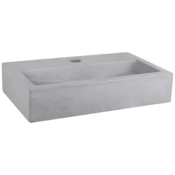 Toiletfonteinen|Brico Differnz Toiletfontein Flat Beton Lichtgrijs 38X24X8Cm