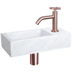 Toiletfonteinen|Brico Differnz Toiletfontein Helios Marmer 37,5X18,5X9,5Cm