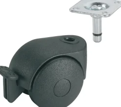 Brico Dorner+Helmer Dubbel Wiel 50Mm- Wielen