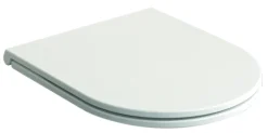 Wc-Brillen|Brico Duneo - Wc-Zitting In Thermohardende Kunststof - Inox Scharnieren - Afklikbaar Met 1 Knop - Soft Close Sluiting - Anti-Bacterieel - D-Vorm - Vorm Aangepast Aan Rechte Wc-Potten - Extra Plat Ontwerp