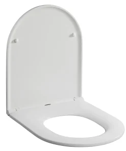 Wc-Brillen|Brico Duneo - Wc-Zitting In Thermohardende Kunststof - Inox Scharnieren - Afklikbaar Met 1 Knop - Soft Close Sluiting - Anti-Bacterieel - D-Vorm - Vorm Aangepast Aan Rechte Wc-Potten - Extra Plat Ontwerp