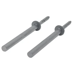 Muurdecoratie|Brico Duraline Wandplankdrager Pin Mat Zilver 1,2X12,5Cm - 2 Stuks