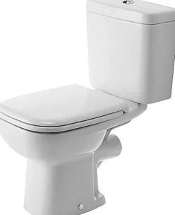 Duoblok Toiletten|Brico Duravit Wc-Pack D-Code Staand Wit Uitgang H