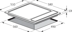 Kookplaten|Brico Electrum Gaskookplaat Ps6040Gx Rvs 60Cm