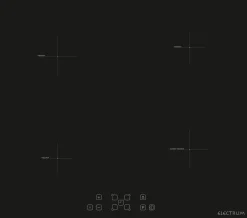 Kookplaten|Brico Electrum Inductiekookplaat Pi 6041 T | Zwart