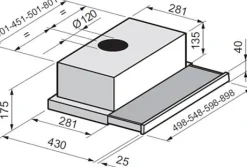 Dampkappen|Brico Electrum Telescopische Afzuigkap Th612Lx Rvs