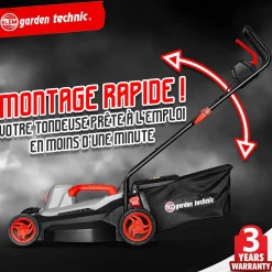 Grasmaaiers|Brico Elem Garden - Elektrische Grasmaaier 1500W - Maaibreedte 37Cm