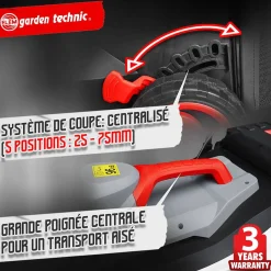 Grasmaaiers|Brico Elem Garden - Elektrische Grasmaaier 1500W - Maaibreedte 37Cm