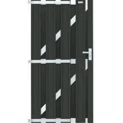 Brico Elephant Tuindeur Wpc Design Antraciet 90X180Cm- Tuindeuren