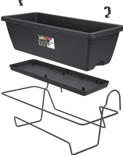 Brico Elho Barcelona All-In-1 O50Cm Antraciet- Plantenpotten En -Bakken