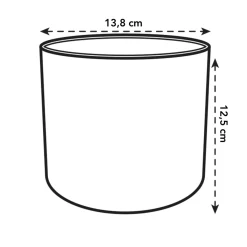 Brico Elho Bloempot B. For Soft Rond O14Cm Antraciet- Plantenpotten En -Bakken