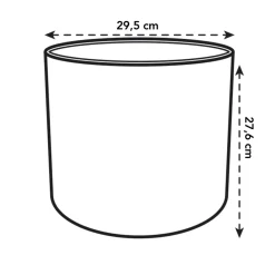 Brico Elho Bloempot B.For Soft Rond O30Cm Antraciet- Plantenpotten En -Bakken