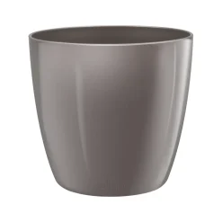 Brico Elho Bloempot Brussels Diamond Rond O25Cm Oyster Pearl- Plantenpotten En -Bakken