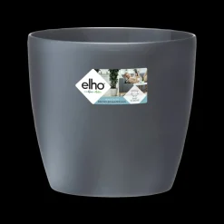 Brico Elho Bloempot Brussels Rond Wielen O40Cm Antraciet- Plantenpotten En -Bakken
