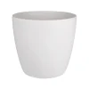 Brico Elho Bloempot Brussels Rond Wielen O35Cm Wit- Plantenpotten En -Bakken
