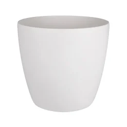Brico Elho Bloempot Brussels Rond Wielen O35Cm Wit- Plantenpotten En -Bakken
