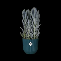 Brico Elho Bloempot Vibes Fold Rond O22Cm Deep Blue- Plantenpotten En -Bakken