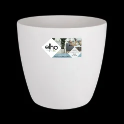 Brico Elho Brussels Rond Wielen O47Cm Wit- Plantenpotten En -Bakken