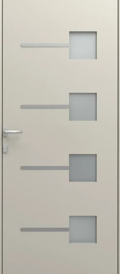 Brico Elsealu Voordeur Soria Zijdegrijs 218X96Cm- Voordeuren