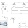 Badkranen|Brico Essebagno Badmengkraan Luisa Gun Metal