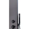 Douchesets|Brico Essebagno Douchepaneel Essegun Met Mechanische Mengkraan Gun Metal Geborsteld