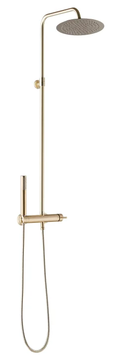 Douchesets|Brico Essebagno Doucheset Luisa Met Mechanische Mengkraan Goud Geborsteld