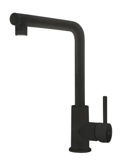 Keukenkranen|Brico Essebagno Keukenkraan Pure Ii Mat Zwart