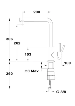 Keukenkranen|Brico Essebagno Keukenkraan Pure Ii Wit