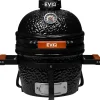 Brico Eviq Kamado 13" Keramische Barbecue Zwart- Keramische Barbecue