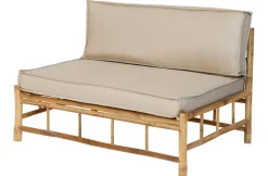 Brico Exotan Ligbank Buiten - Bamboe - Bruin - 70X120X80- Tuinbanken