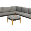 Brico Exotan Loungeset Incl. Kussens - Teak - Grijs - 170X240X76- Loungesets