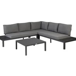 Brico Exotan Loungeset Incl. Kussens - Aluminium - Grijs - 63X245X245- Loungesets